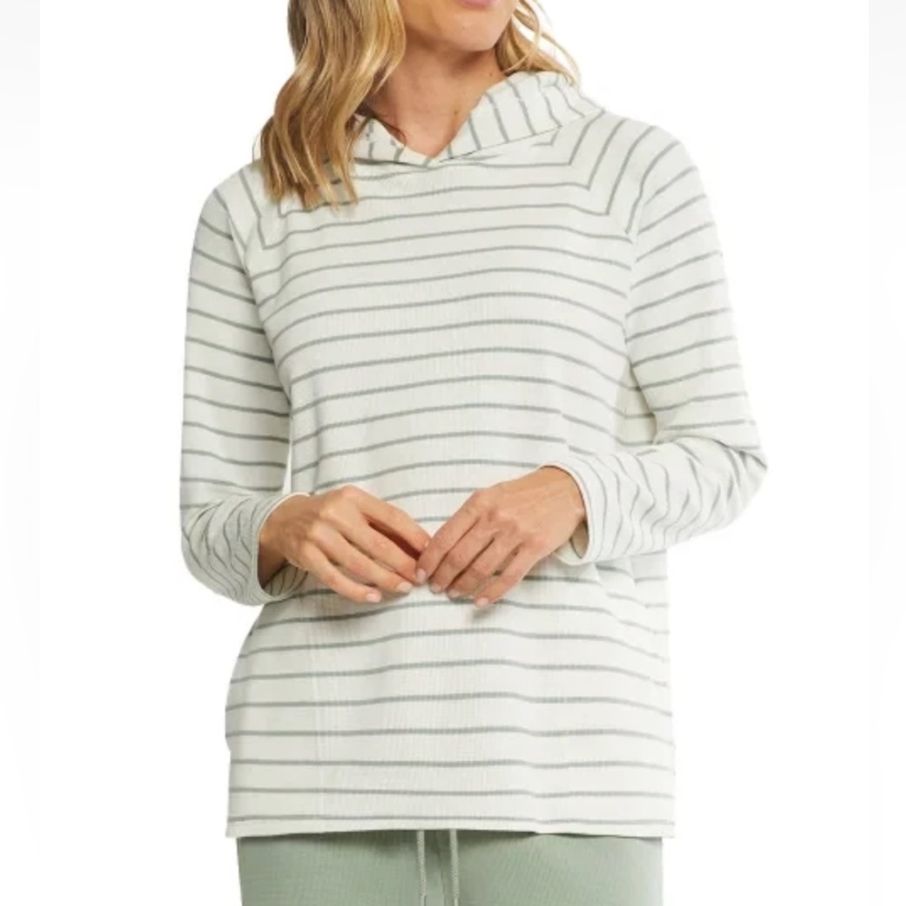 Max Mia green white strip lounge hoodie‎